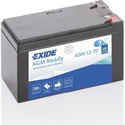 Bateria de mota Exide AGM12-7F 12V 7Ah 85A AGM - 1